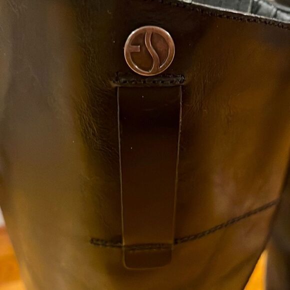 Franco Sarto Women’s Black Rounded Toe Becky Wide Calf Knee High Boots- Size 6M - Picture 14 of 16